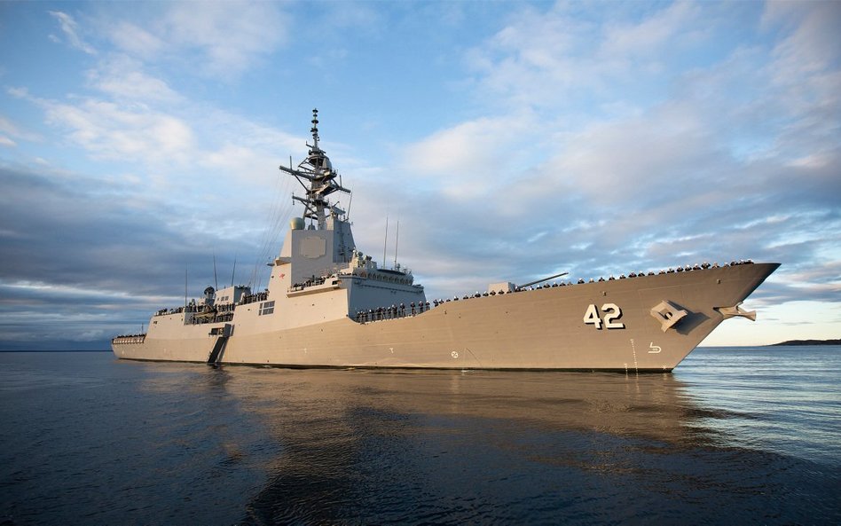 Niszczyciel rakietowy HMAS Sydney (DDG 42). Fot./Departament Obrony Australii.