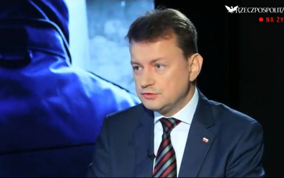 Szef MSWiA Mariusz Błaszczak