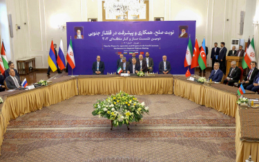 Rozmowy Azerbejdżanu Armenii, Turcji i Rosji w Teheranie