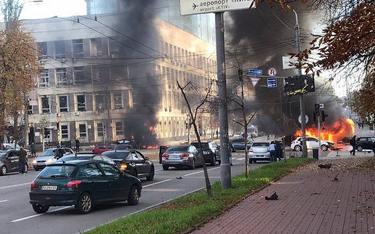 Seria eksplozji w centrum Kijowa