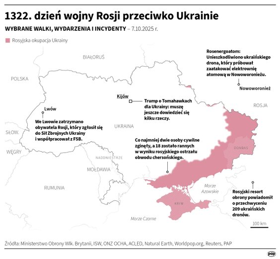 Tak wyglądała sytuacja na froncie w 1322 dniu wojny