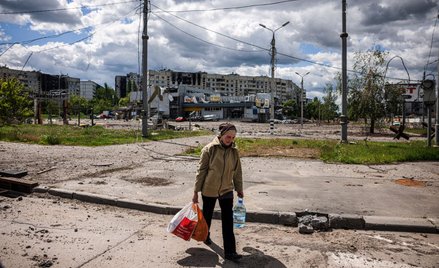 Ukraina, zniszczony przez Rosjan Charków