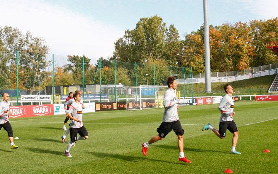 Trening na stadionie Polonii