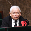 Prezes PiS Jarosław Kaczyński i wiceminister infrastruktury Marek Gróbarczyk w Sejmie