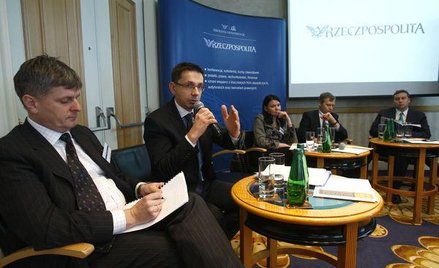 Wiesław Prugar (od lewej), prezes Orlen Upstream, Mikołaj Budzanowski, wiceminister skarbu, Katarzyn