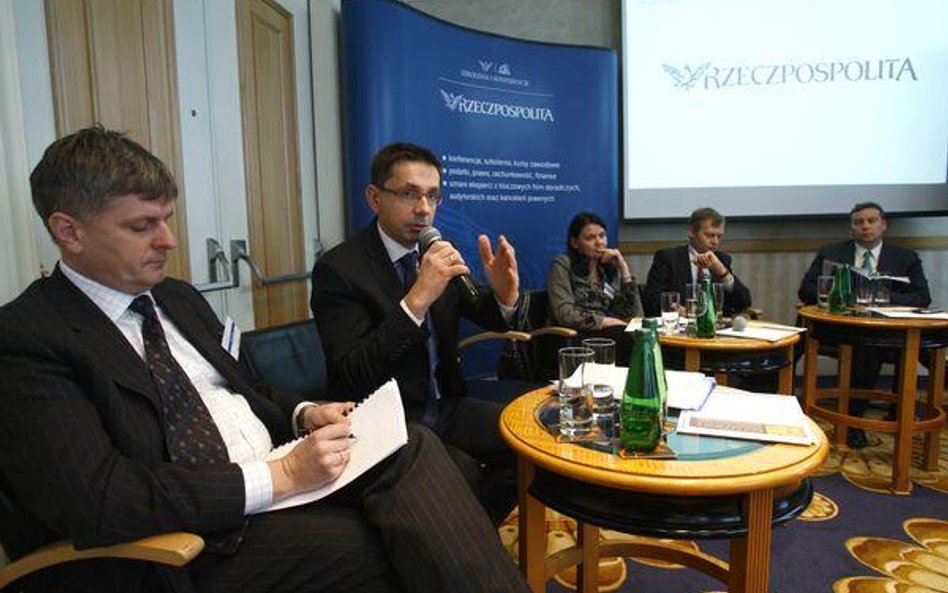 Wiesław Prugar (od lewej), prezes Orlen Upstream, Mikołaj Budzanowski, wiceminister skarbu, Katarzyn