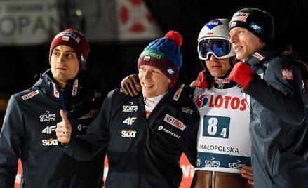Maciej Kot, Stefan Hula, Kamil Stoch i Dawid Kubacki