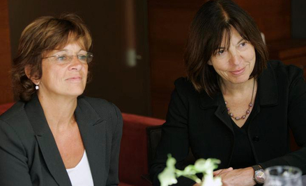 Isabelle Durant (z lewej) i Rebecca Harms