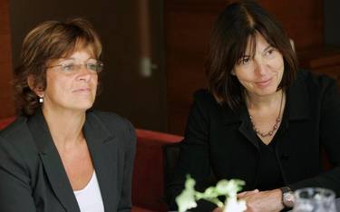 Isabelle Durant (z lewej) i Rebecca Harms