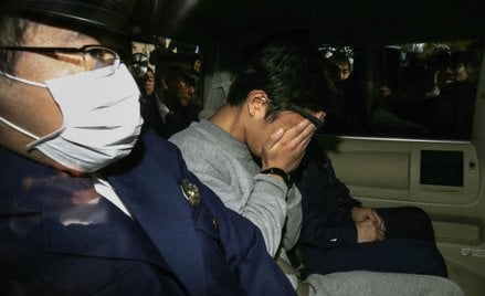 Takahiro Shiraishi po zatrzymaniu przez policję