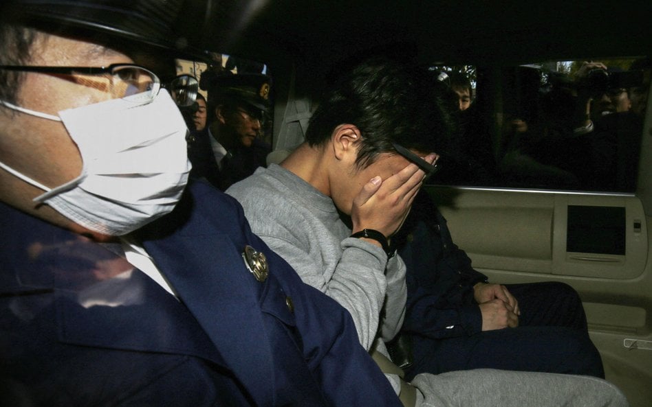 Takahiro Shiraishi po zatrzymaniu przez policję