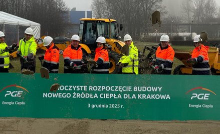 Symboliczne rozpoczęcie budowy hali nowych silników gazowych w EC Kraków