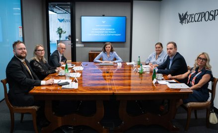 Uczestnicy debaty w redakcji „Rzeczpospolitej” (od lewej): Mateusz Oczkowski, dr n. med. Aleksandra 