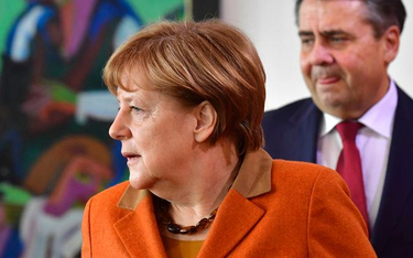Kanclerz Niemiec Angela Merkel i szef niemieckiej dyplomacji Sigmar Gabriel