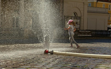 Kurtyna wodna na ulicach Poznania