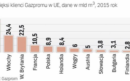 Niemcy kupują najwięcej surowca z Rosji