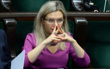 Posłanka PIS Małgorzata Wasserman podczas posiedzenia Sejmu