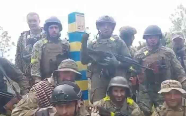 Ukraińscy żołnierze na granicy z Rosją