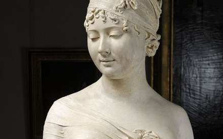 Joseph Chinard, Popiersie Juliette Récamier, 1798, gips patynowany, Lyon, Musée des Beaux Arts. Fot.