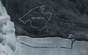 Góra lodowa wielkości Majorki oderwała się od Antarktydy