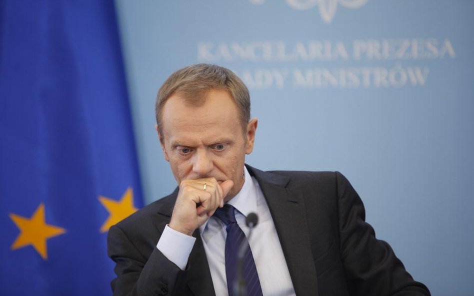 Tusk straszy Platformę wyborami