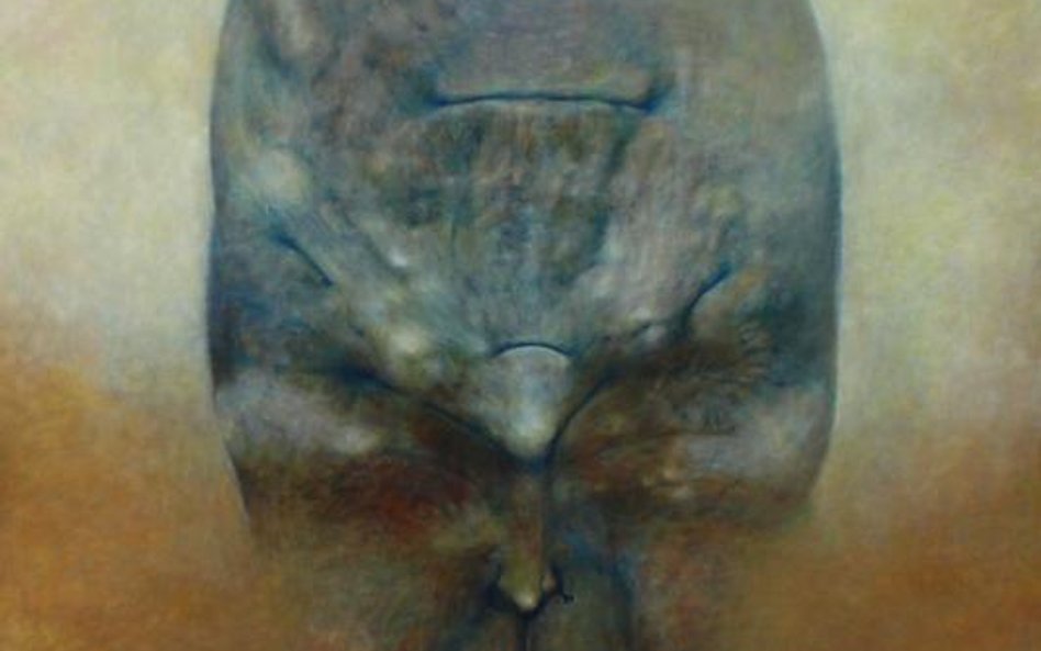 Zdzisław Beksiński (olej, płyta, 88x74 cm, 70 tys. zł), fot. Galeria SD