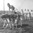 I wojna światowa, obóz w Szczypiornie, ćwiczenia gimnastyczne legionistów.