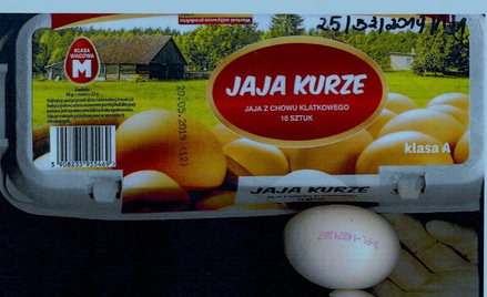 GIS: Salmonella na powierzchni skorupek jaj