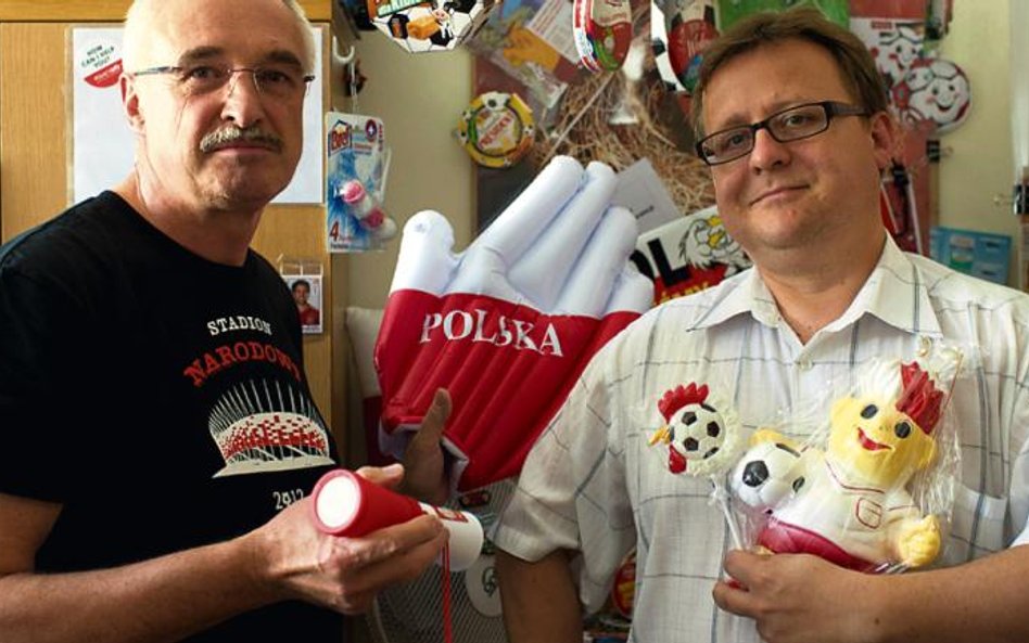 Krzysztof Rozner (po lewej) i Marcin Przewoźniak i ich kolekcja