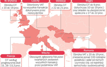 Europa walczy z oszustwami w VAT i obniża CIT: niektóre kraje zdecydowały się obniżyć podatki dochod