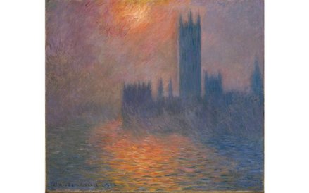 Claude Monet, The Houses of Parliament, Stormy Sky (Le Parlement, ciel orageux), 1904