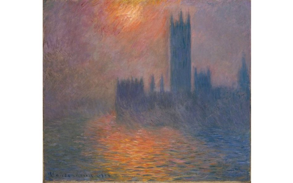 Claude Monet, The Houses of Parliament, Stormy Sky (Le Parlement, ciel orageux), 1904
