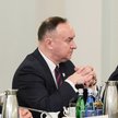 Michał Kobosko na posiedzeniu Rady Bezpieczeństwa Narodowego w Pałacu Prezydenckim w Warszawie