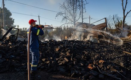 W sierpniu tego roku przez Grecję przetoczyła się fala upałów, która spowodowała wiele pożarów w oko
