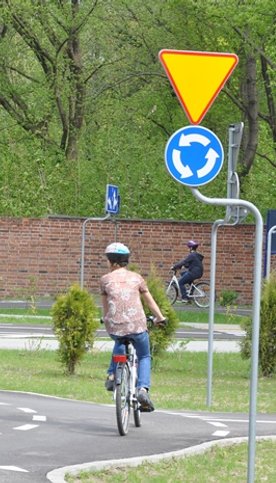Miasteczko Ruchu Drogowego to strefa zarezerwowana wyłącznie dla rowerzystów.