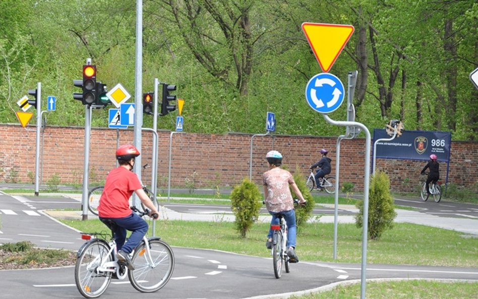 Miasteczko Ruchu Drogowego to strefa zarezerwowana wyłącznie dla rowerzystów.