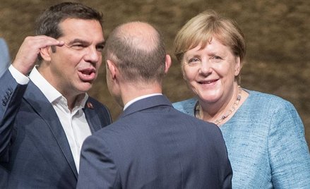 Premier Grecji Alexis Tsipras i kanclerz Niemiec Angela Merkel