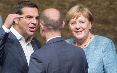Premier Grecji Alexis Tsipras i kanclerz Niemiec Angela Merkel