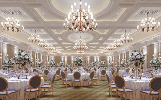 Sala balowa w hotelu Raffles London.