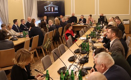 Sławomir Nitras (pod ekranem) przedstawił posłom swój program dla sportu i turystyki