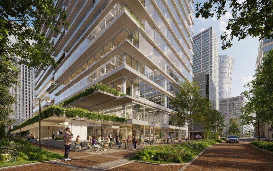 Aby uniknąć problemu silnych przeciągów przy ziemi, charakterystycznych dla wysokiej zabudowy, zdecy