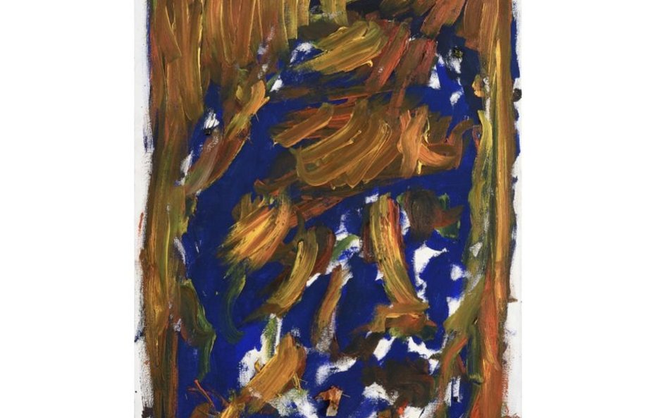 Jacek Sempoliński?, Autoportret, 2000, olej, płótno, 92 x 65 cm