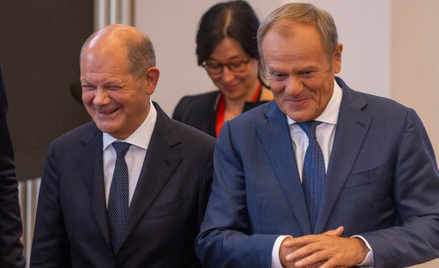 Po rozmowach z kanclerzem Olafem Scholzem Donald Tusk podkreślał znaczenie wspólnych wartości, przyw