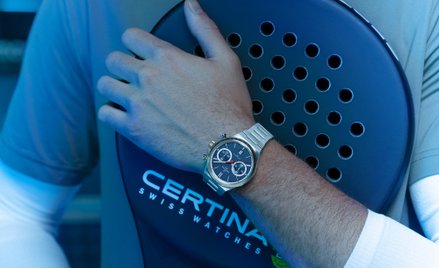 Certina DS7 Chrono. Związki marki z padlem sięgają 2021 roku.