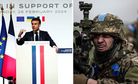 Emmanuel Macron mówi, że "niczego nie można wykluczyć" w kontekście wysłania europejskich żołnierzy 