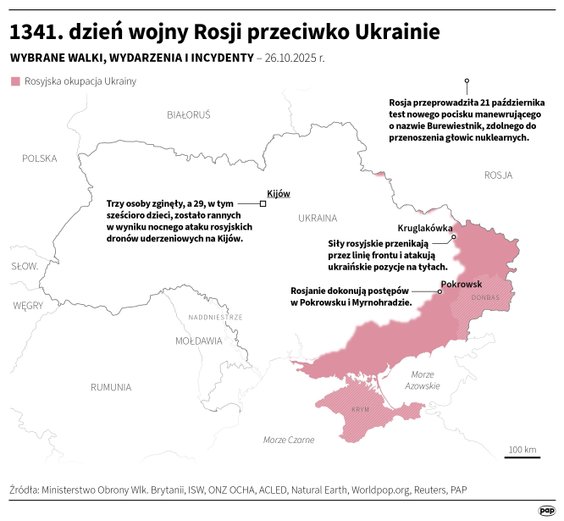 Tak wyglądała sytuacja na froncie w 1341 dniu wojny