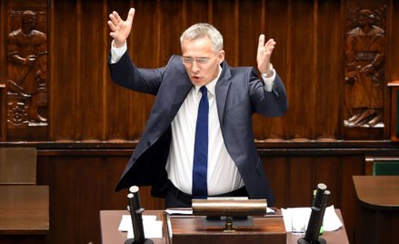 Szef NATO Jens Stoltenberg chwalił w Sejmie Polskę za zwiększenie wydatków na obronę