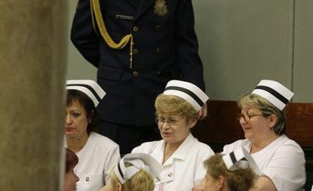 Pielęgniarki zasiadły we wtorek na miejscach dla sejmowej publiczności