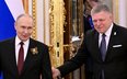 Władimir Putin, Robert Fico. Zdjęcie archiwalne z 9 maja 2025 r.