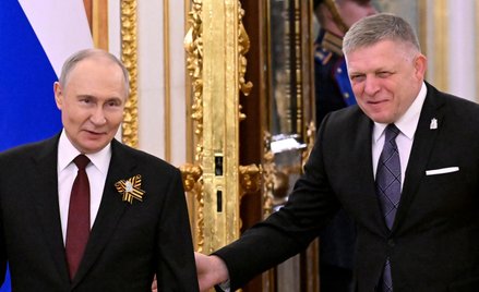 Władimir Putin, Robert Fico. Zdjęcie archiwalne z 9 maja 2025 r.